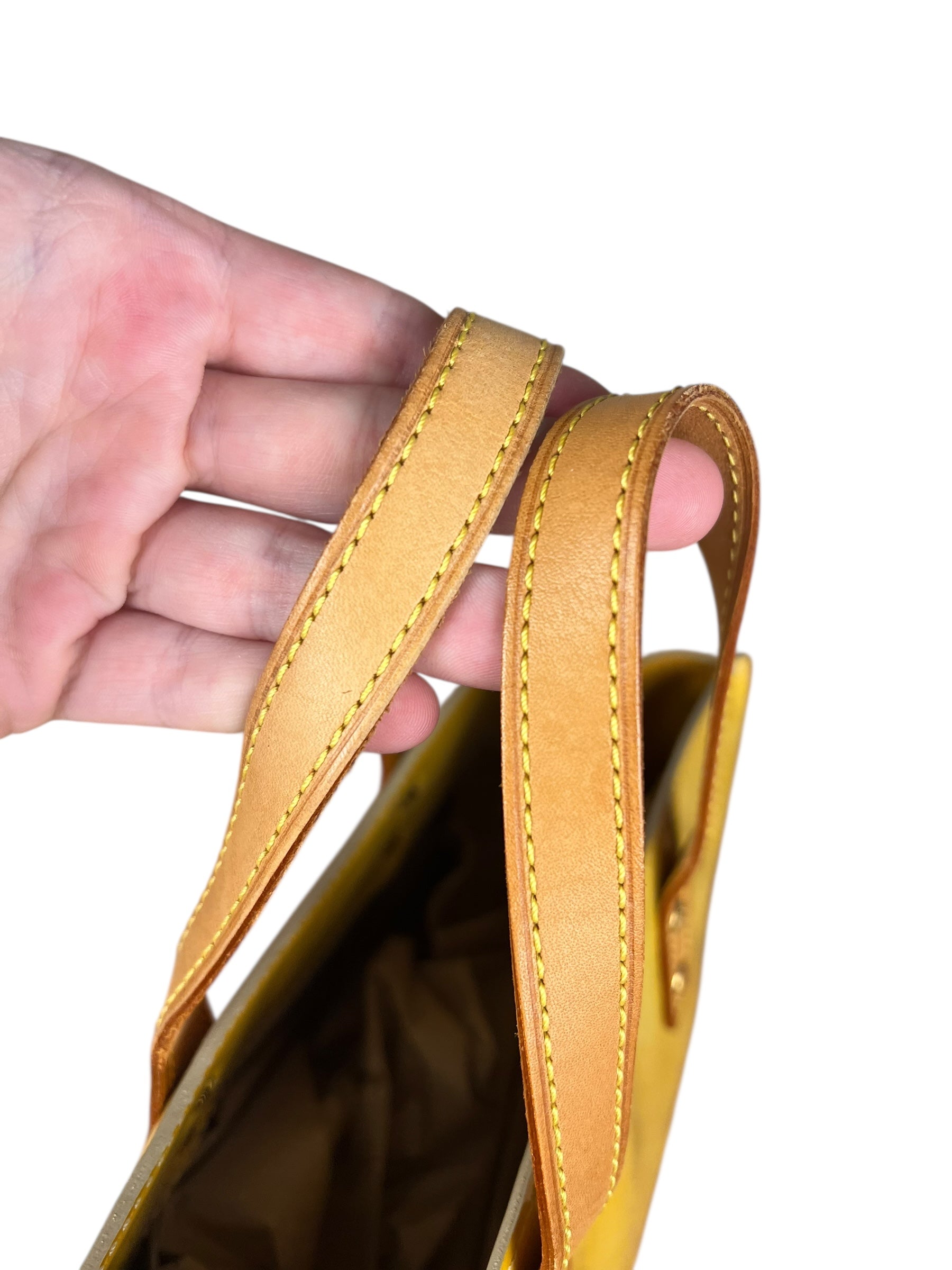 Louis Vuitton Monogram Vernis Reade PM Yellow