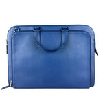 Prada Blue Saffiano Leather 2Way Briefcase Bag