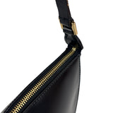 Salvatore Ferragamo Vintage Black Gancini Leather Baguette