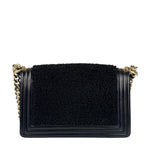 Chanel Black Leather Boy Flap Shoulder Bag 2017