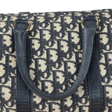 Christian Dior Vintage Navy Trotter Boston Bag