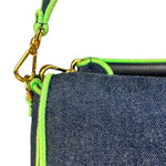Fendi Denim Baguette NM 2Way Handbag