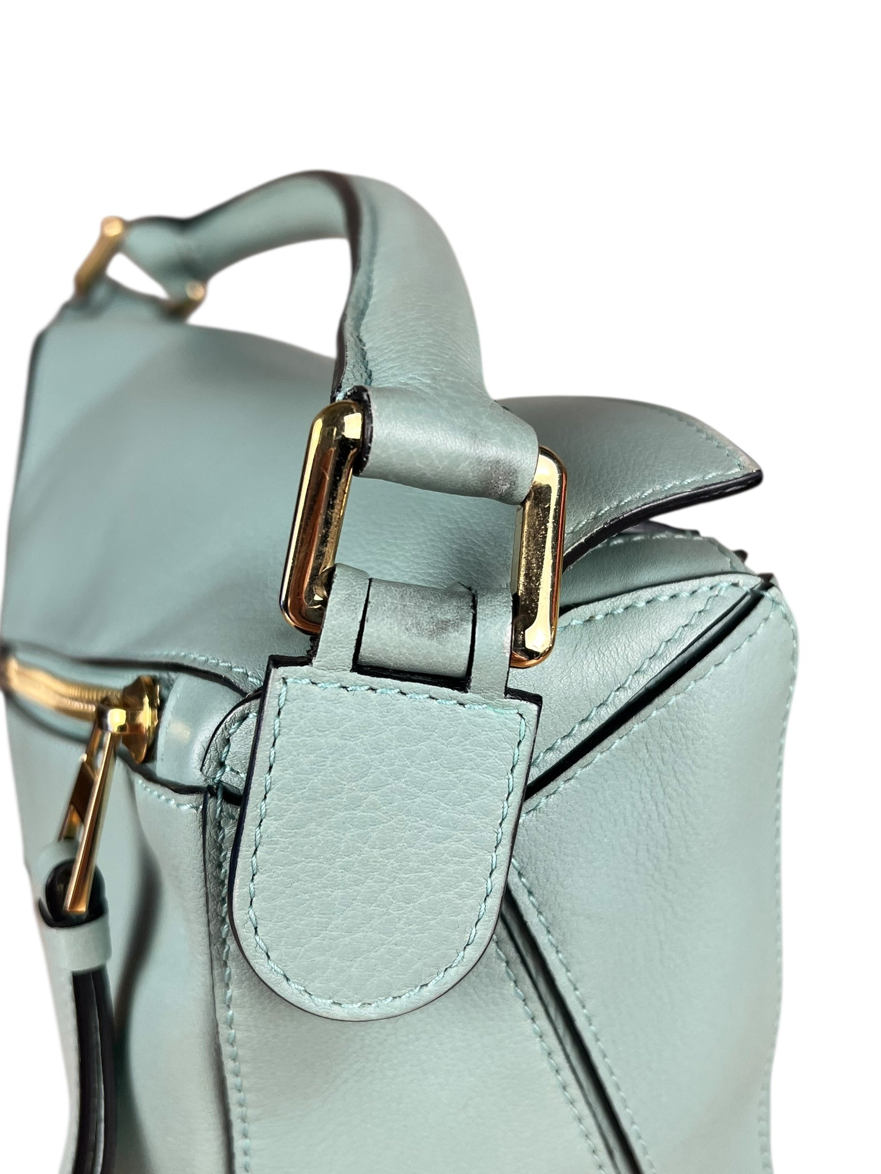 Loewe Green Medium Puzzle Bag