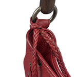 Christian Dior Red Leather Ethnic Hobo Bag