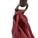 Christian Dior Red Leather Ethnic Hobo Bag