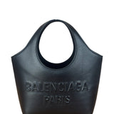 Balenciaga Black Leather Mary-Kate XS Tote Bag