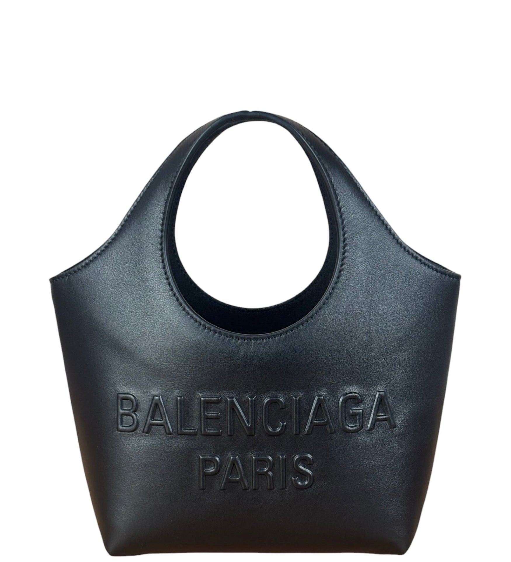 Balenciaga Black Leather Mary-Kate XS Tote Bag