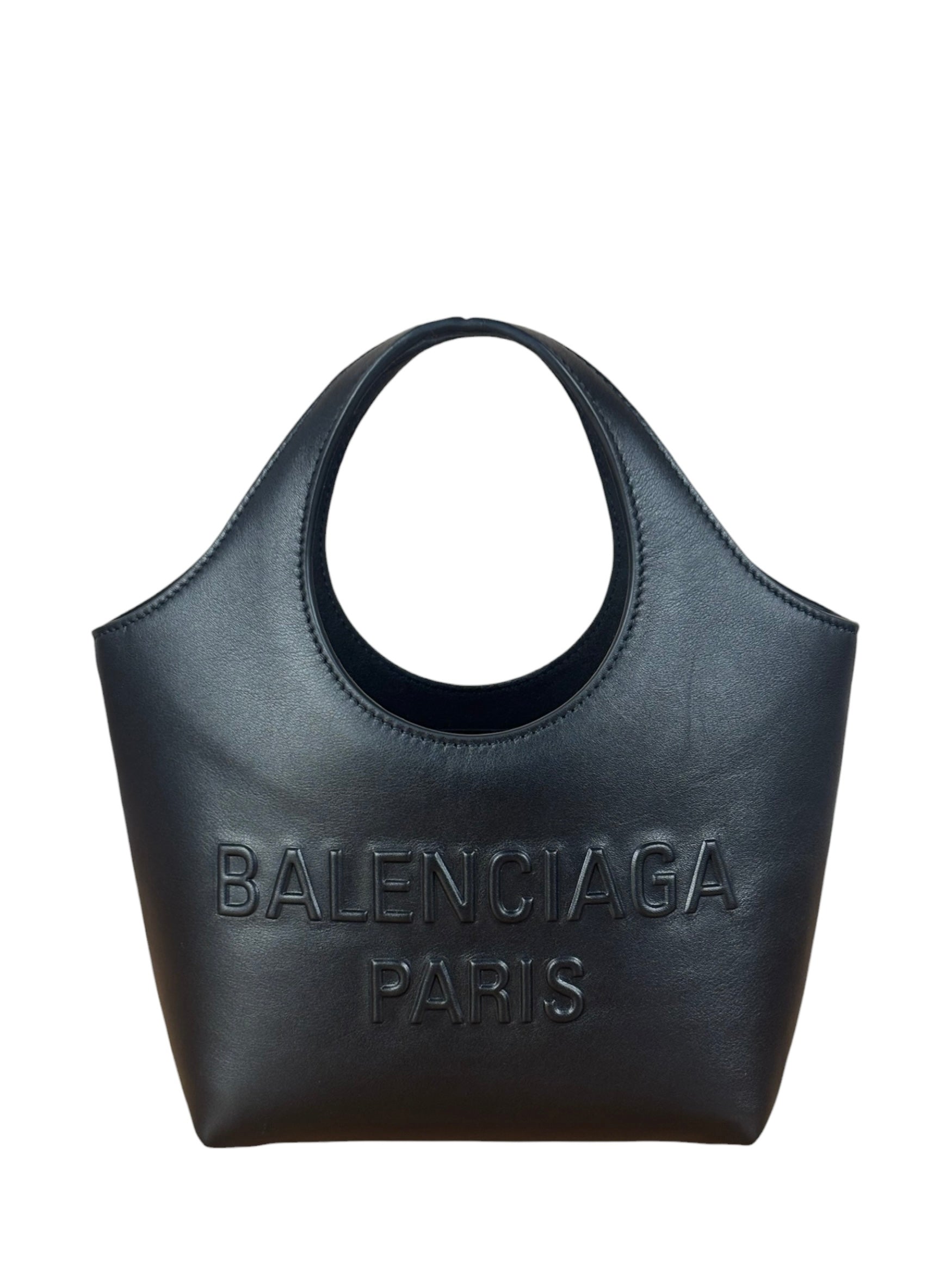 Balenciaga Black Leather Mary-Kate XS Tote Bag