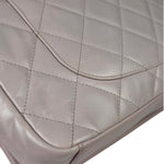 Chanel Light Lilac Calfskin Leather Quilted Flap Chain Bag