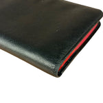 Prada Saffiano Leather Snap Long Wallet Black