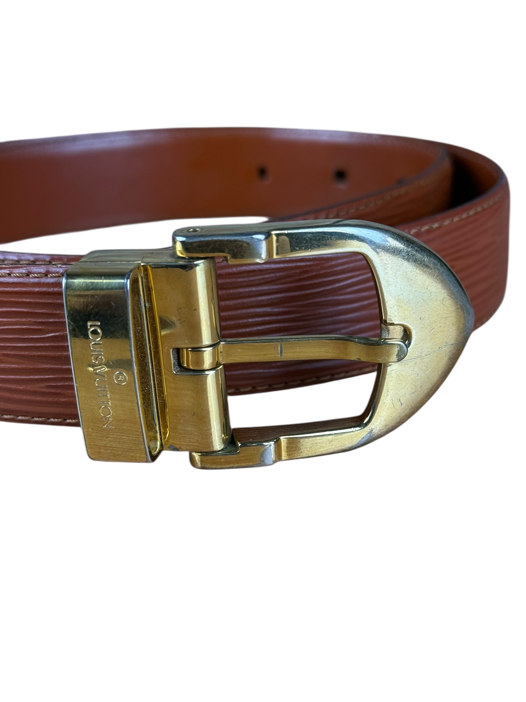 Louis Vuitton Brown Epi Belt