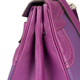 Hermes Kelly 35 Purple Ghillies Swift Togo Leather Handbag 2015