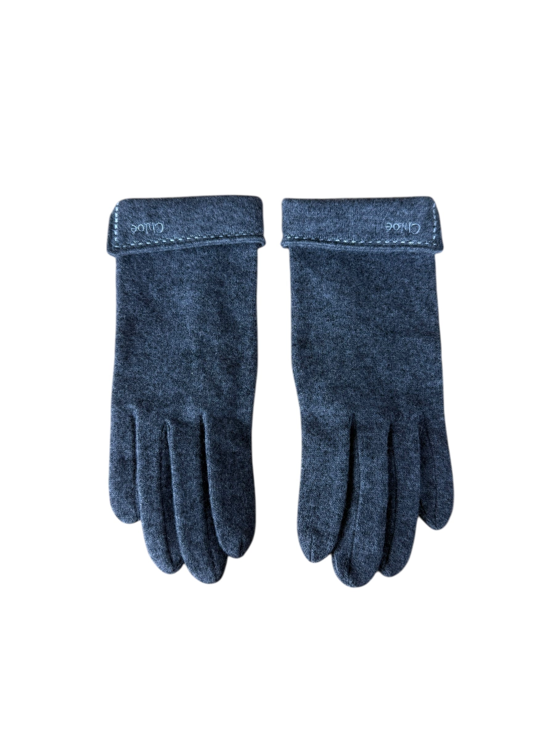 Chloé Grey Wool Gloves