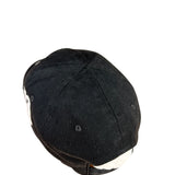 Balenciaga Diagonal Embroidered Logo Cap Black
