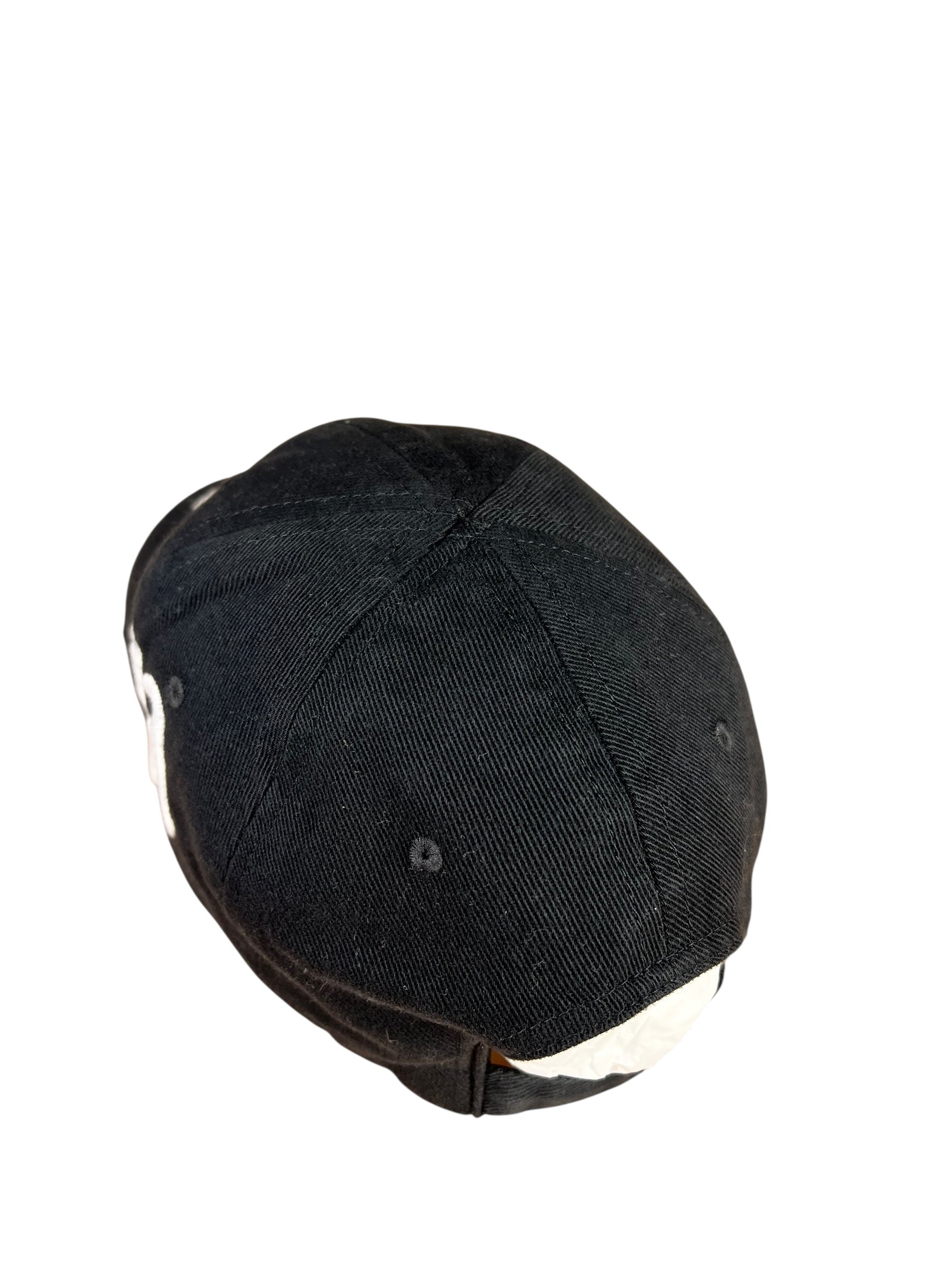 Balenciaga Diagonal Embroidered Logo Cap Black