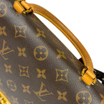 Louis Vuitton Black Leather/ Monogram Marignan 2Way Bag