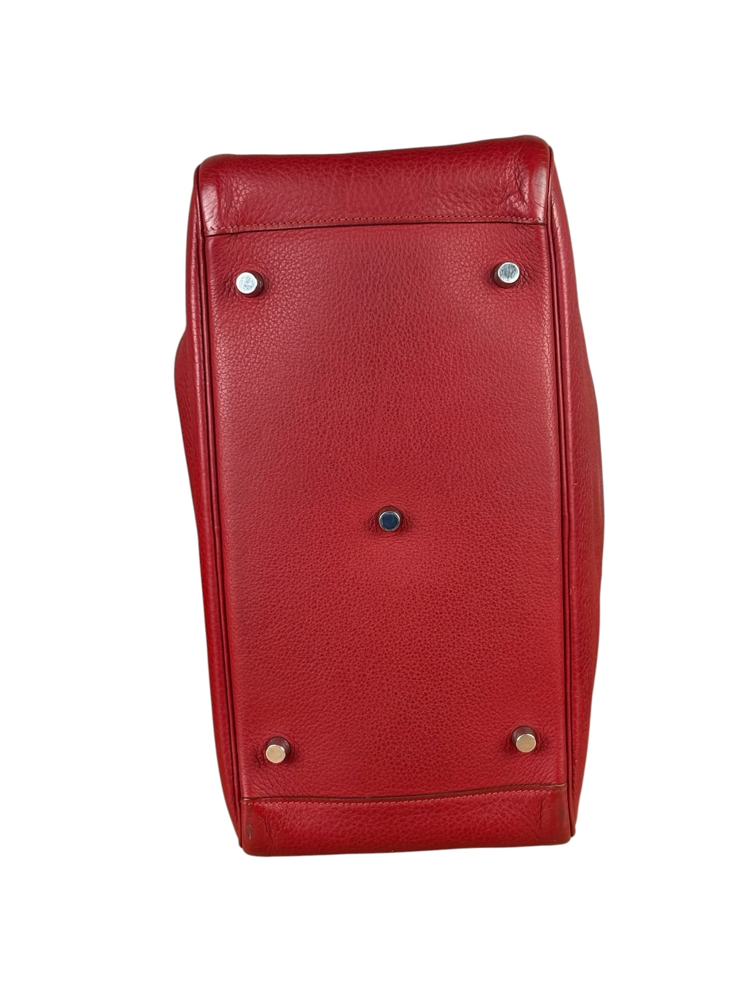 Hermes Rouge Clemence Leather Lindy 34