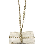 Chanel White Quilted Leather Midnight Swim Baluchon Clutch 2012