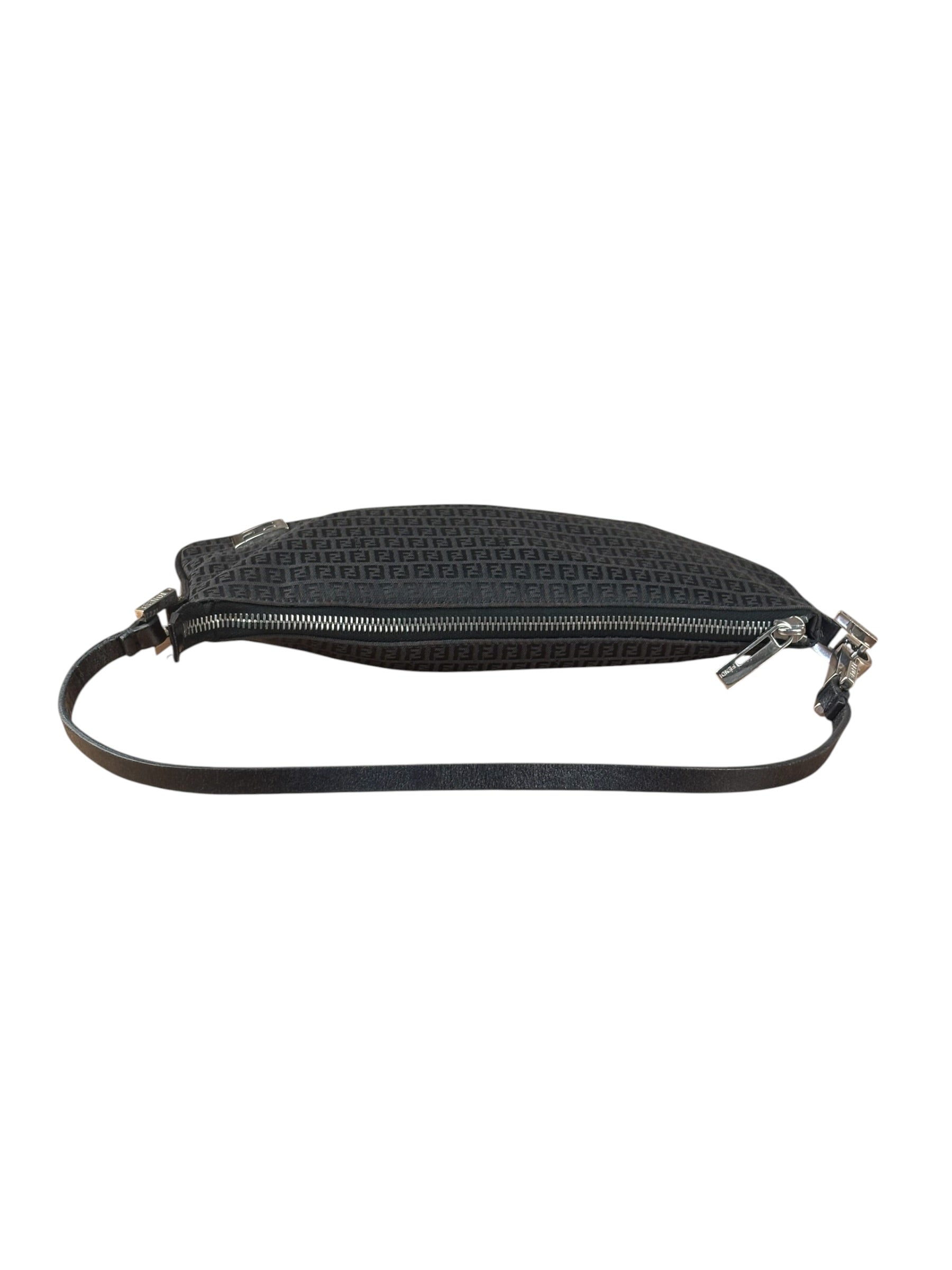 Fendi Vintage Black FF Print Pochette