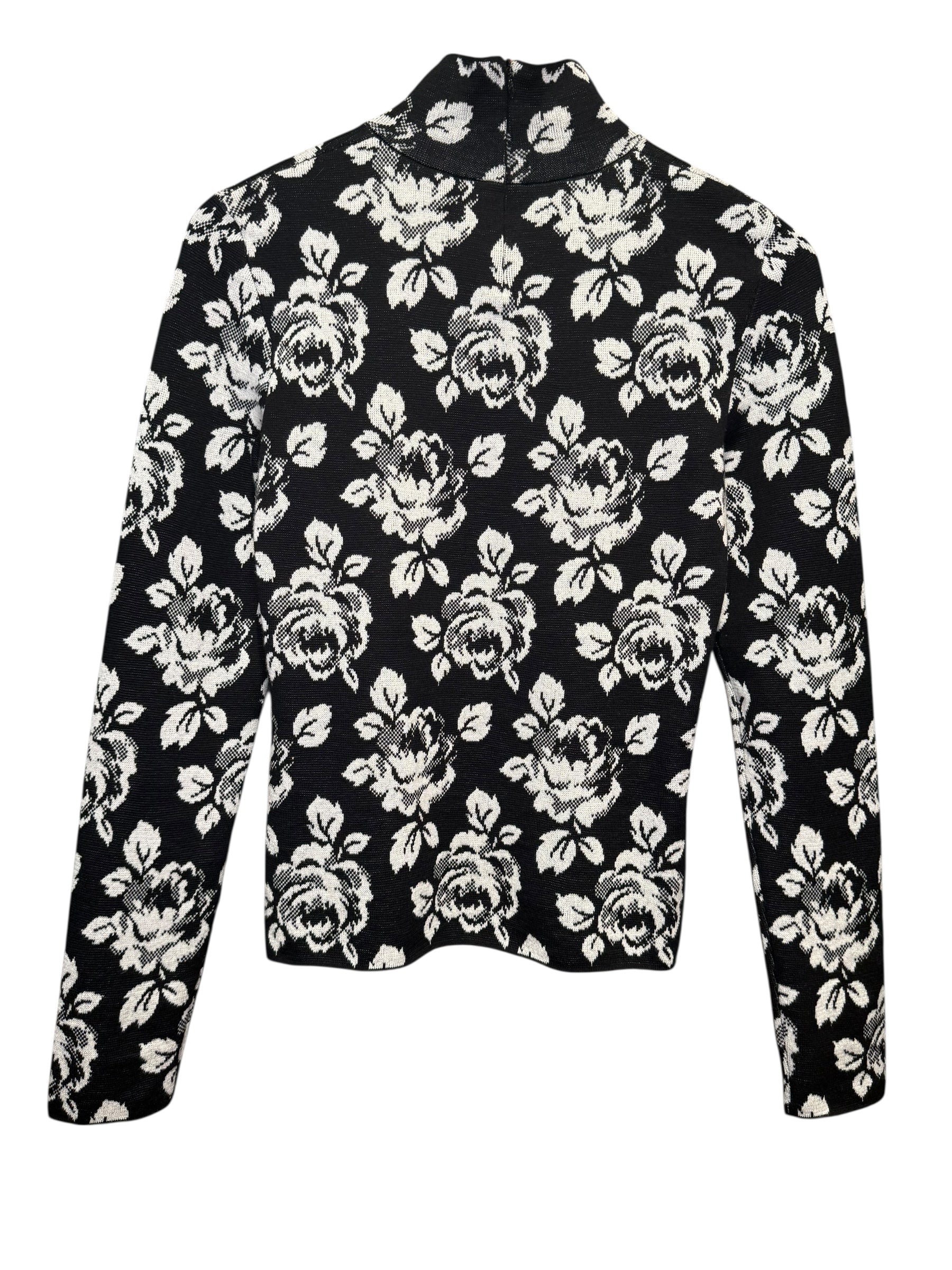 Balenciaga Floral Turtleneck Sweater