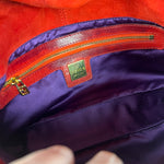 Fendi Baguette Red Suede