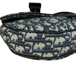 Christian Dior Navy Oblique Saddle Crossbody Bag