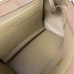 Celine Tri-Color Beige Leather/Suede Trapeze Medium Two-Way Bag