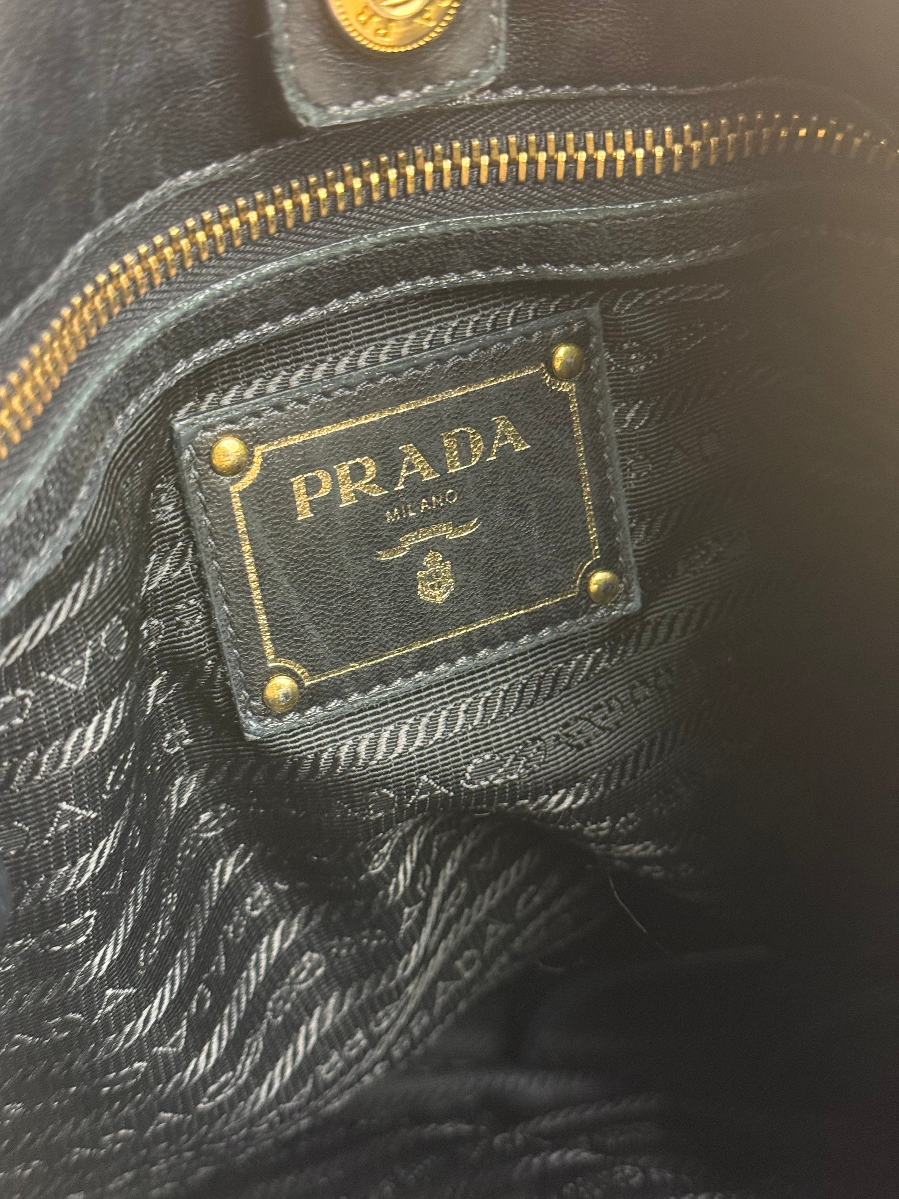 Prada Vintage Snake Print Nylon 2Way Bag