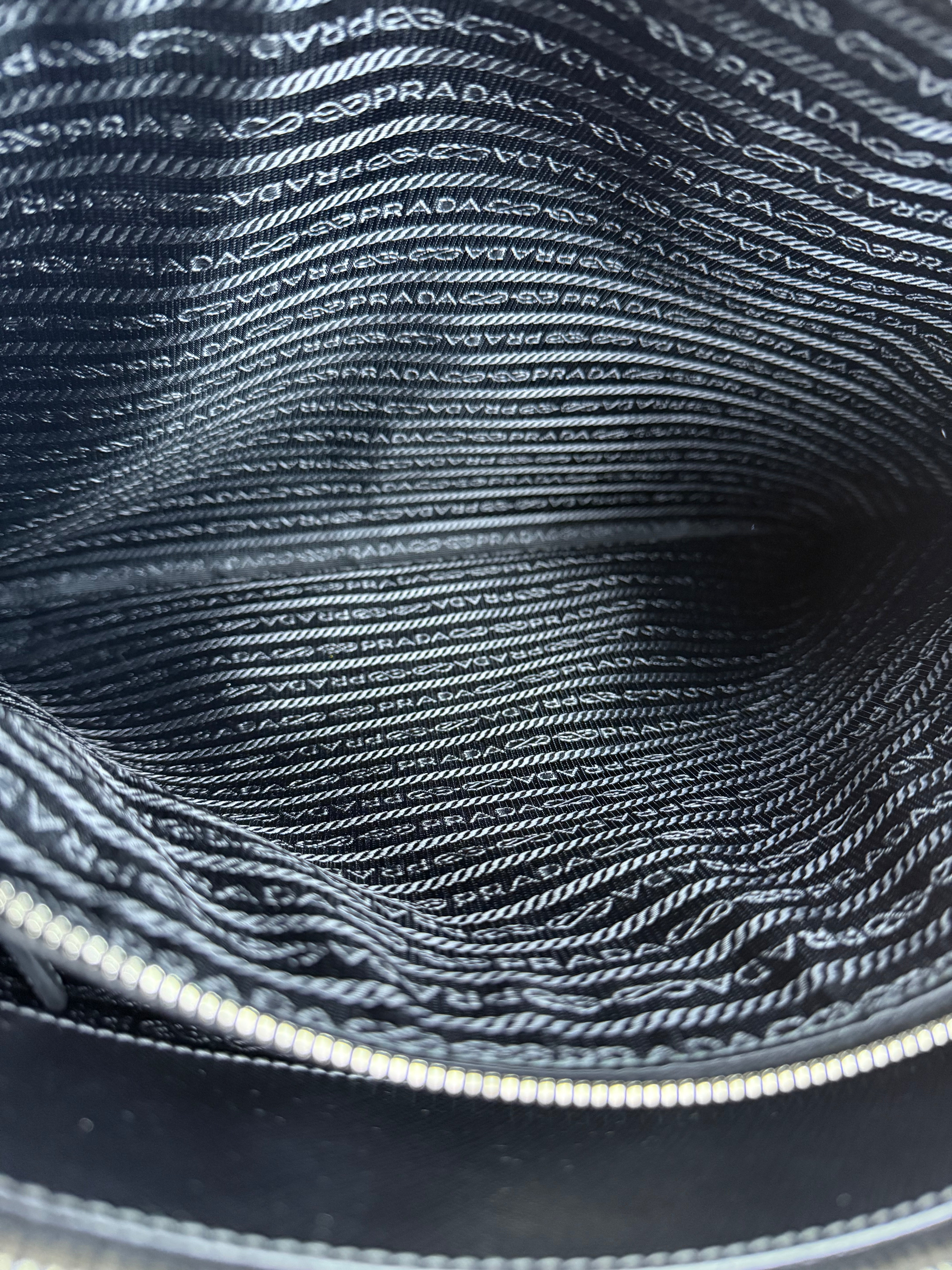 Prada Black Saffiano Leather Galleria Tote