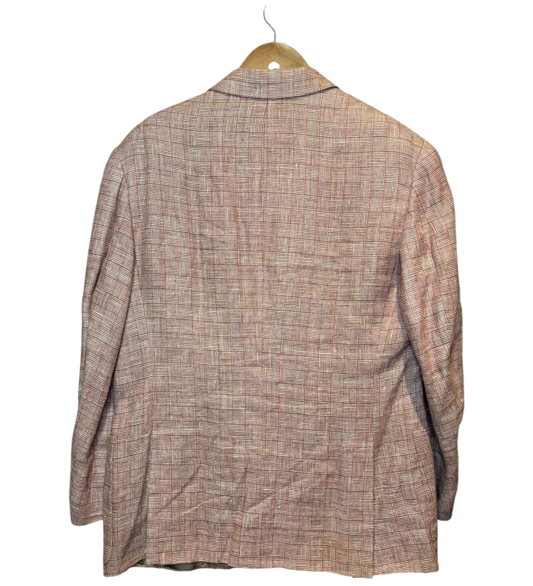 Hermes Vintage Woven Check Suit Jacket