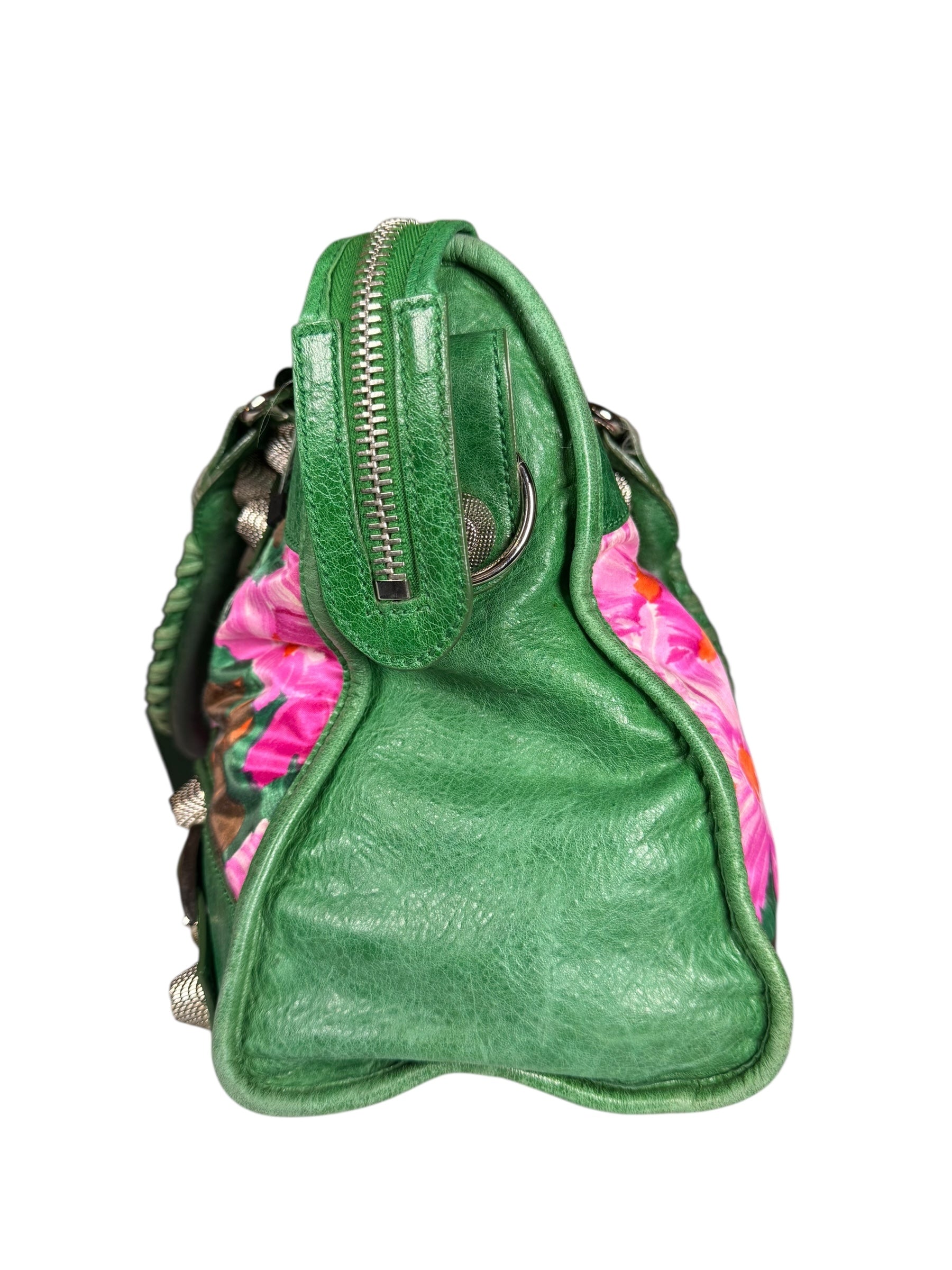 Balenicaga Floral Print Le City Bag
