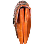 Chanel Orange/Pink Chocolate Bar Keyboard Digital Flap Shoulder Bag 2001