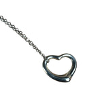 Tiffany & Co. Vintage Silver Open Heart Necklace
