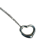 Tiffany & Co. Vintage Silver Open Heart Necklace
