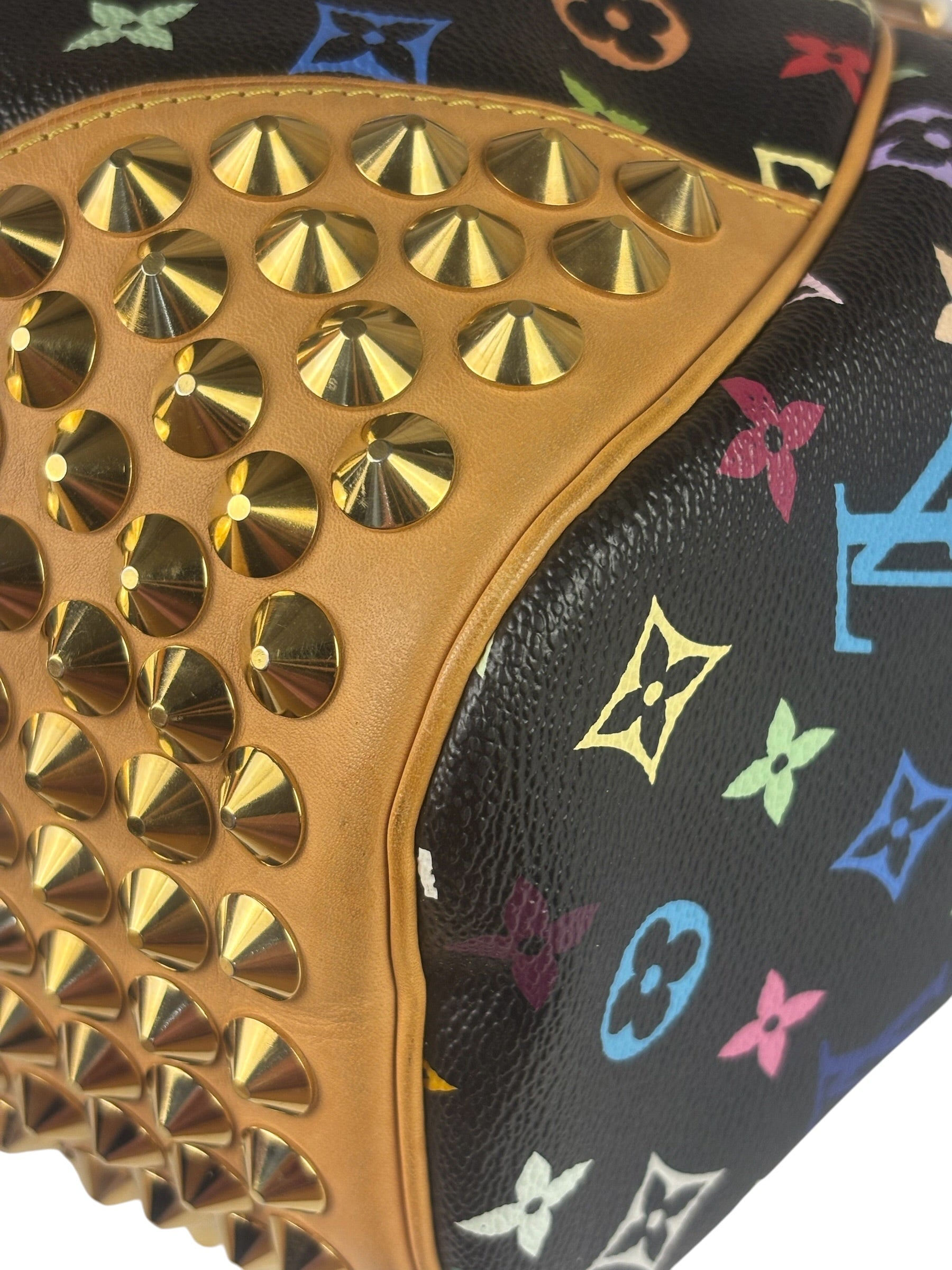 Louis Vuitton x Takashi Murukami Black Monogram Chrissie MM