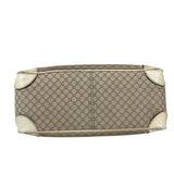 Celine Beige Leather Trim Macadam Boogie Tote