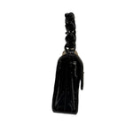 Chanel Vintage Black Leather In The Business Flap Handbag 1996