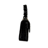 Chanel Vintage Black Leather In The Business Flap Handbag 1996