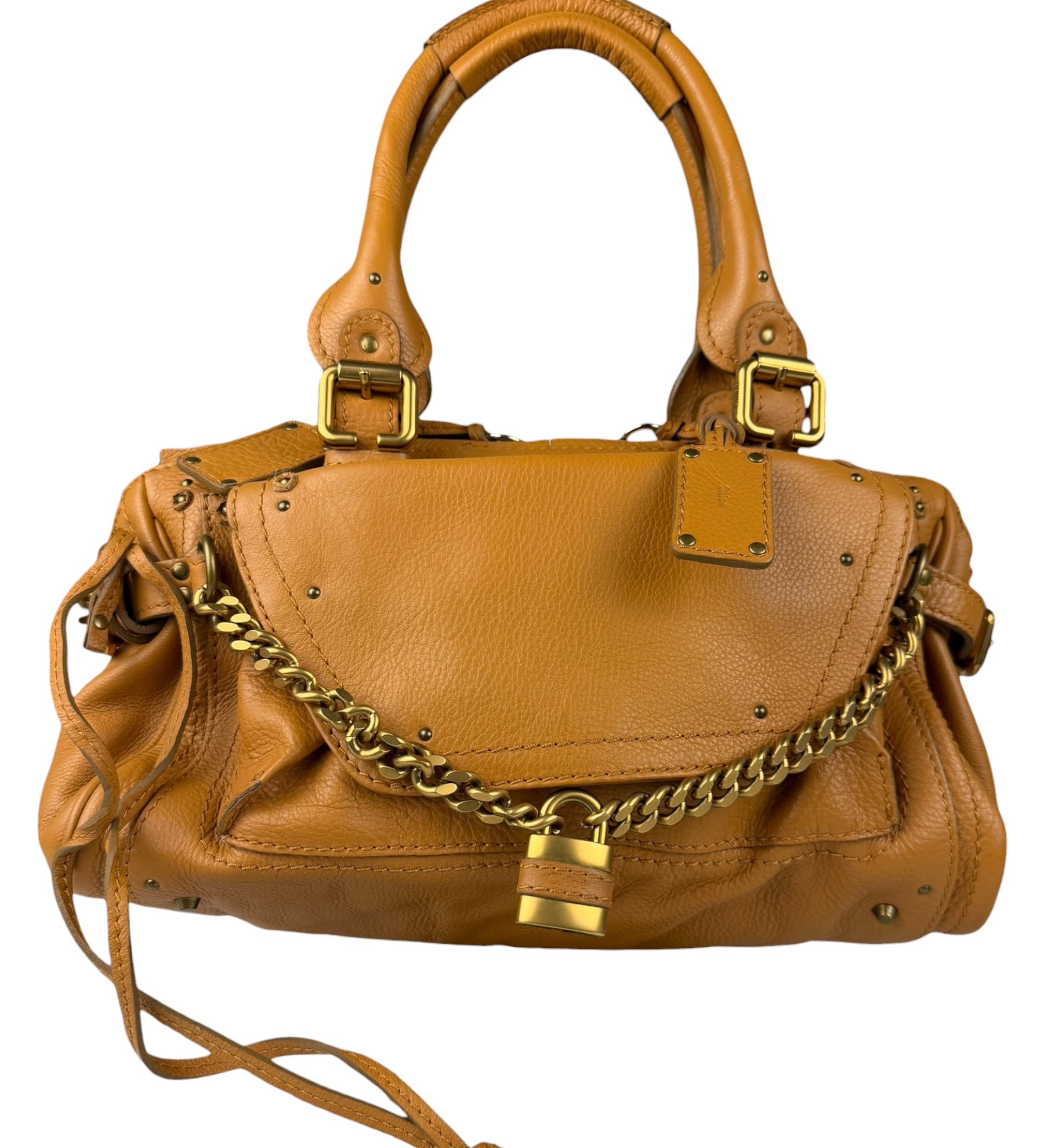 Chloe Tan Brown Leather Paddington Shoulder Bag