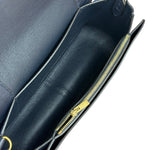 Celine Navy Blue/Burgundy Medium Frame Shoulder Bag