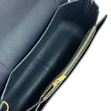 Celine Navy Blue/Burgundy Medium Frame Shoulder Bag