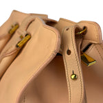 YSL Vintage Classic Y Cabas Peach Leather 2Way Handbag