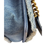 Chanel Blue Denim/Leather Trim Patchwork Boy Flap Bag 2014