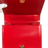 Versace Vintage Red Leather Top Handle Bag