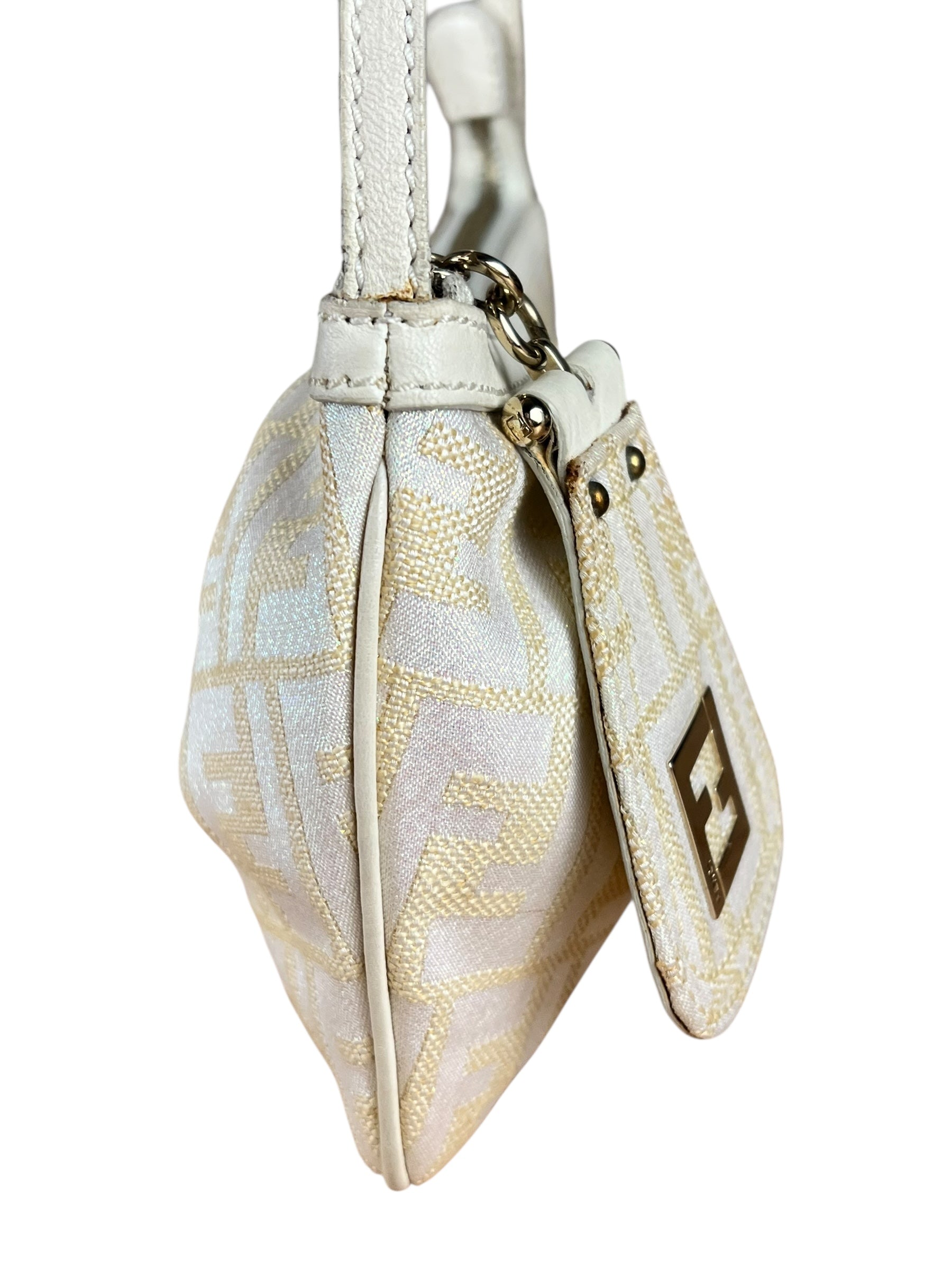 Fendi Sparkle Zucca Pochette Shoulder Bag