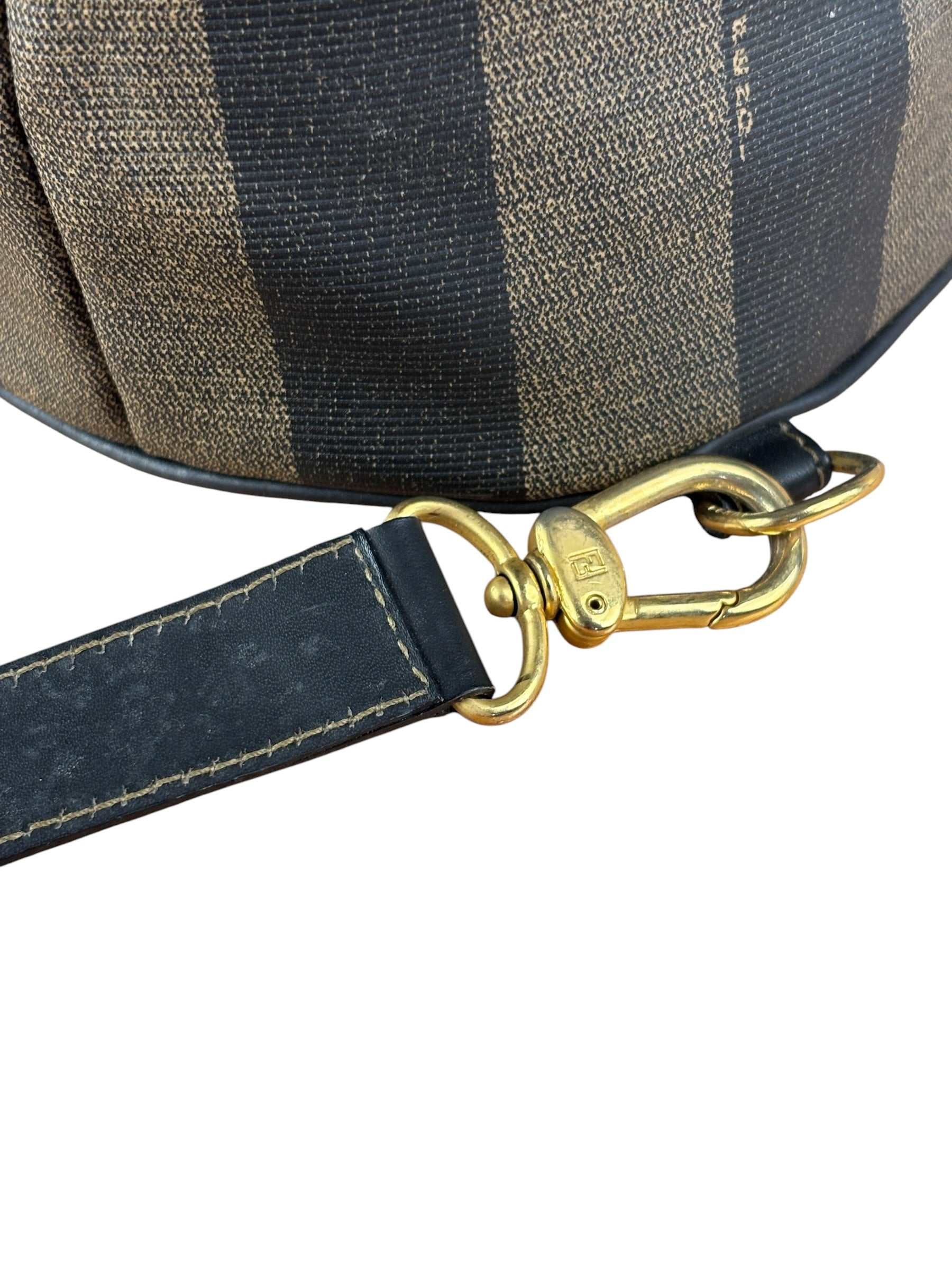 Fendi Vintage Pequin Stripped Sling Bag