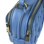 Miu Miu Blue Leather Chain Camera 2Way Shoulder Bag