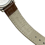 Alba Moon Phase Month Day Date Brown Leather Strap