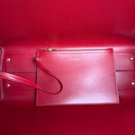 Saint Laurent Black Leather Shopping Tote Bag