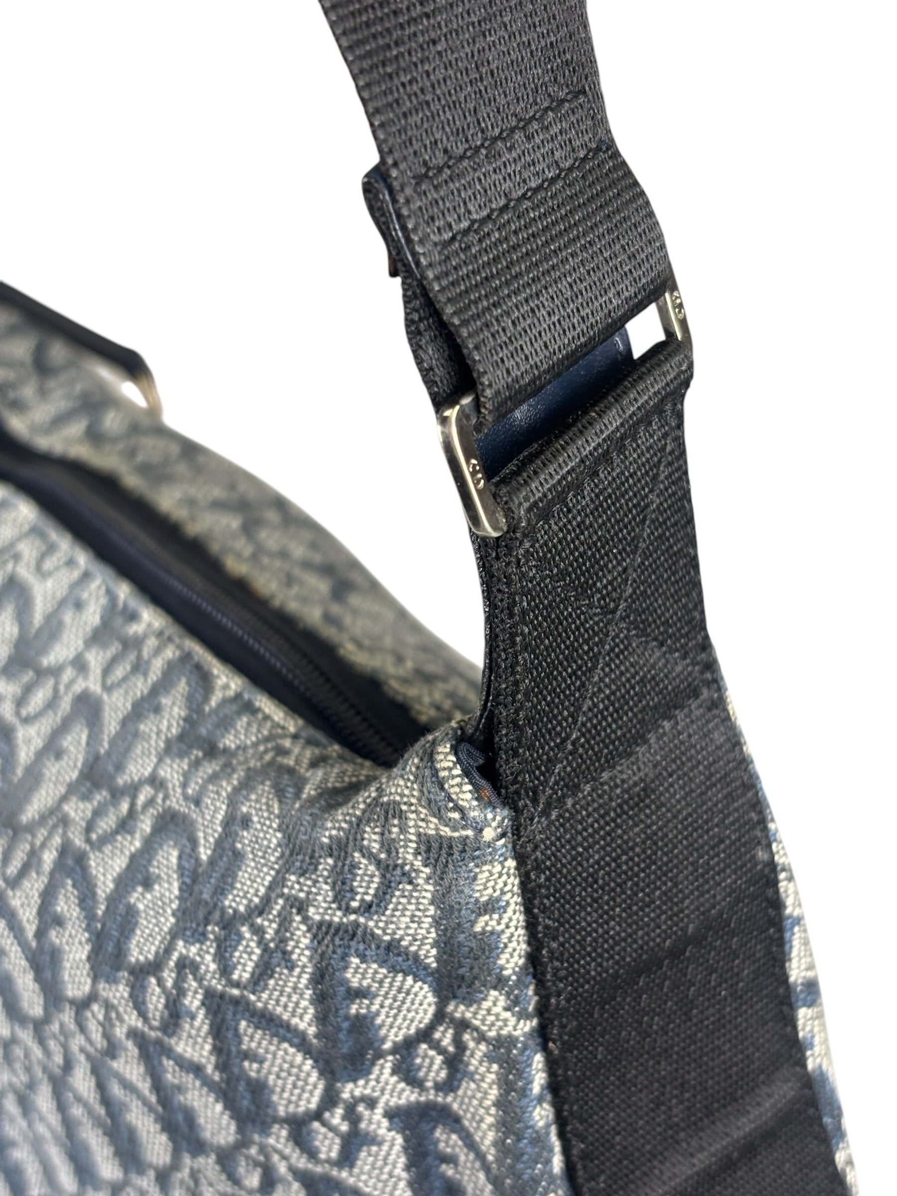 Christian Dior Vintage Blue/Black Trotter Messenger Bag